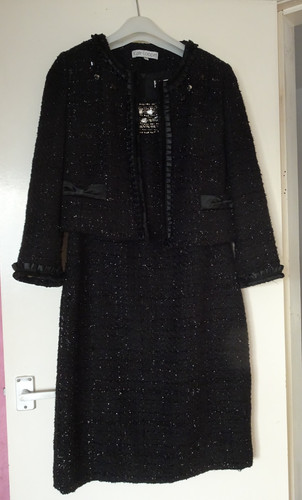Black piece dress - black, by